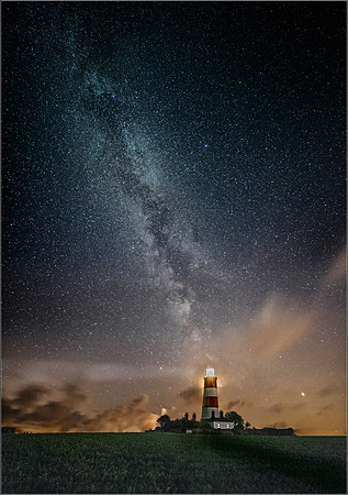 lighthouse milky way