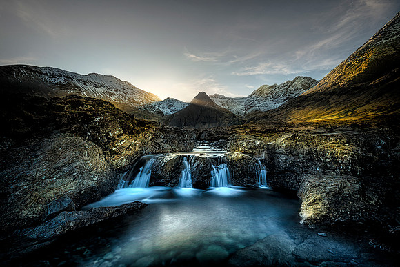 Fairy falls skye sunrise a