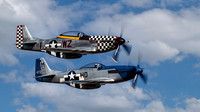 Pair P-51D mustangs