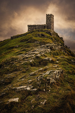 Stormy sunset Brentor church copy