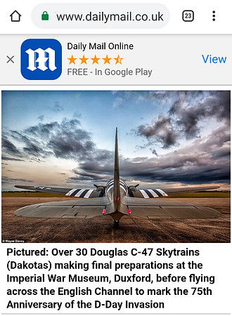 Daily Mail, Duxford