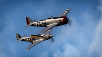 P47D thunderbolt + P51D mustang VS