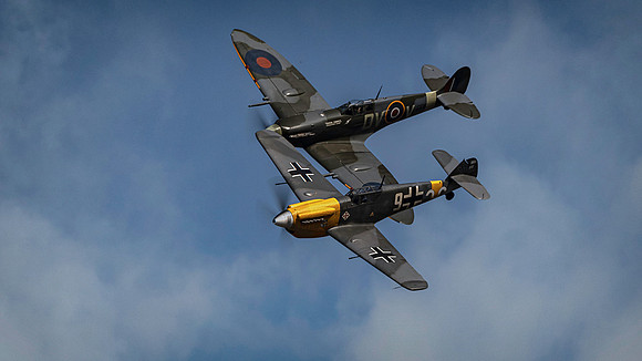 Spitfire MK Vc + Buchon 109 White 9